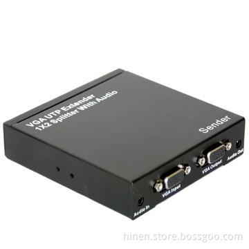 long distance VGA Extender 1X2 Splitter UTP Cable max up to 300 meters